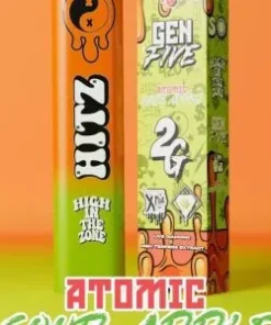 Atomic Sour Apple Hitz Gen 5 Disposable